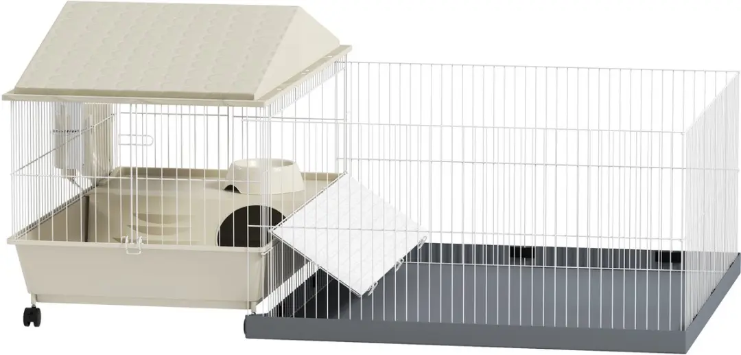 Pawhut Kooi voor kleine dieren 108x71x57cm