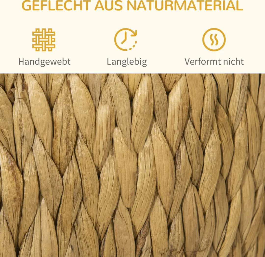 Pawhut Rotan Kattenhuis D30-528V00 - Natur