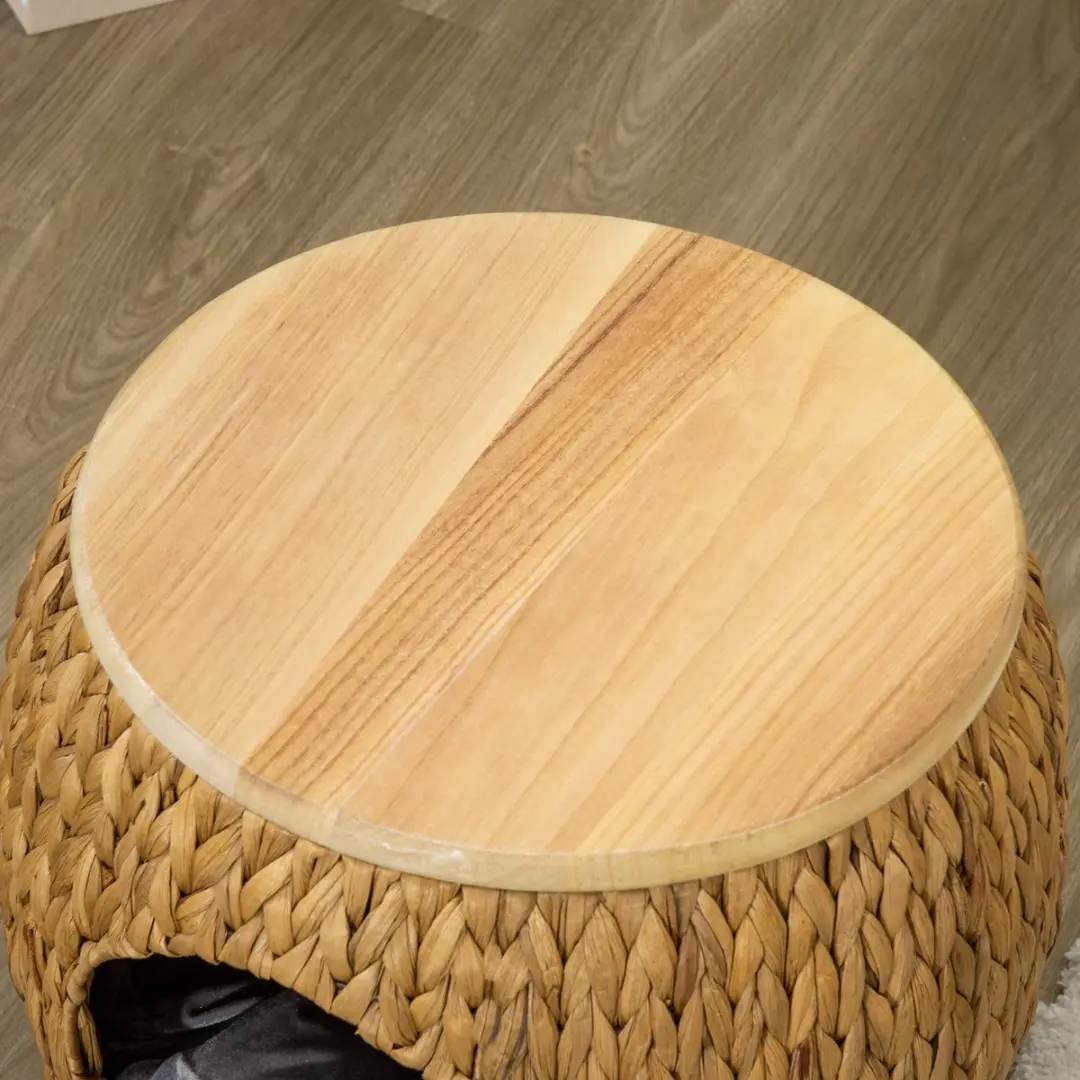 Pawhut Rotan Kattenhuis D30-528V00 - Natur
