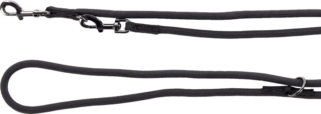 Flamingo Aiden Trainingslijn Honden 250cm 12mm - Zwart