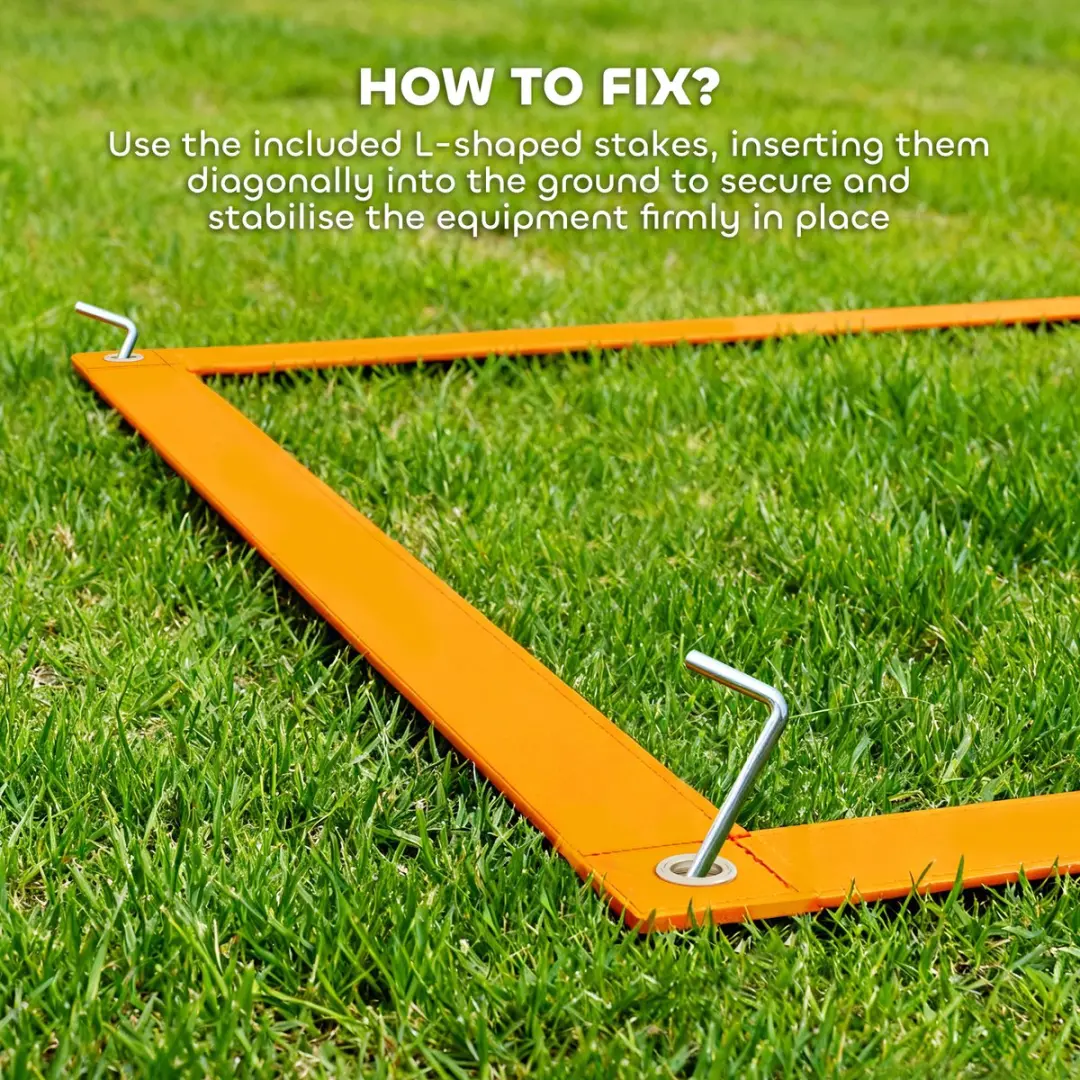Pawhut Hunde Agility Set 4-delig - Orange/Blau
