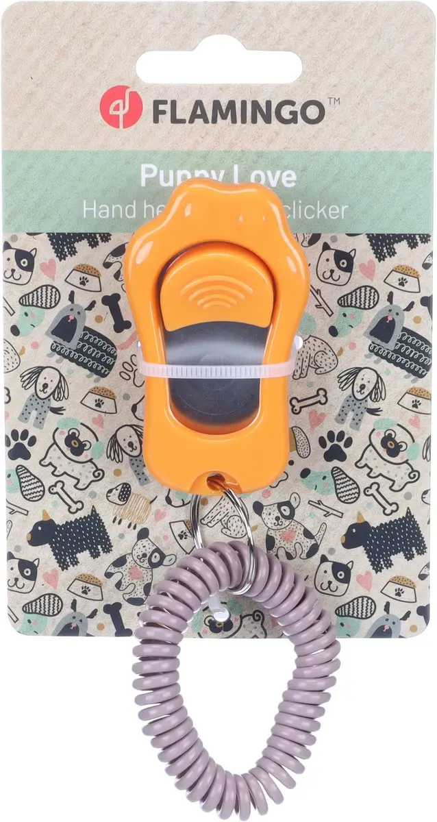 Flamingo Klikker Puppy Xer - Oranje