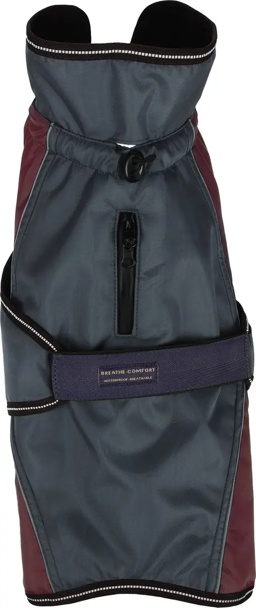 Flamingo Hondenjas Eisberg - Bordeaux/Donkerblauw 80cm
