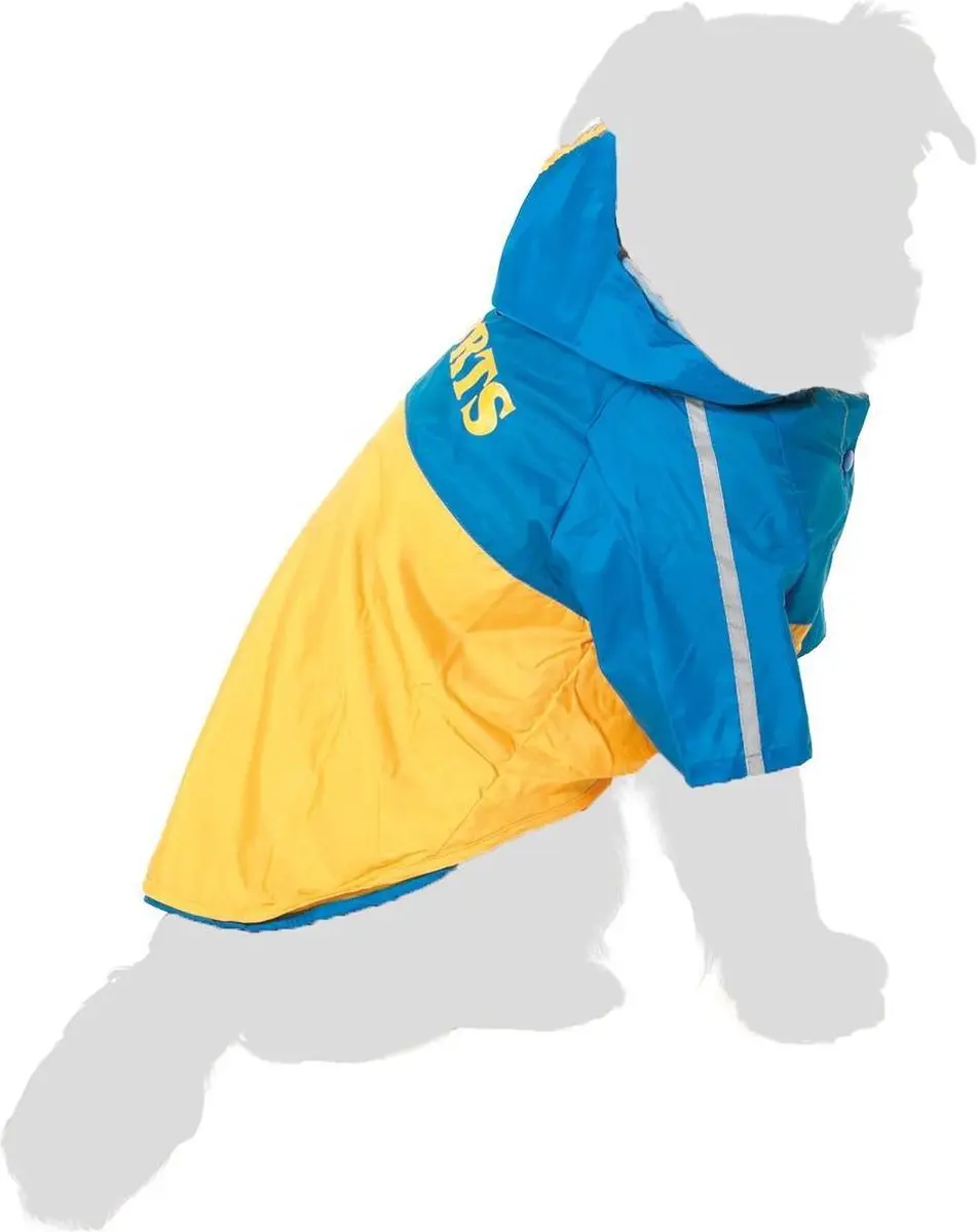 Flamingo Honden Regenjas Tex 2-in-1 - Blauw/Geel M