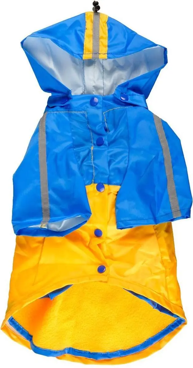 Flamingo Honden Regenjas Tex 2-in-1 - Blauw/Geel M