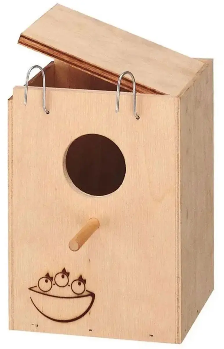 Ferplast Houten Vogelhuisje Nido Klein - Beige
