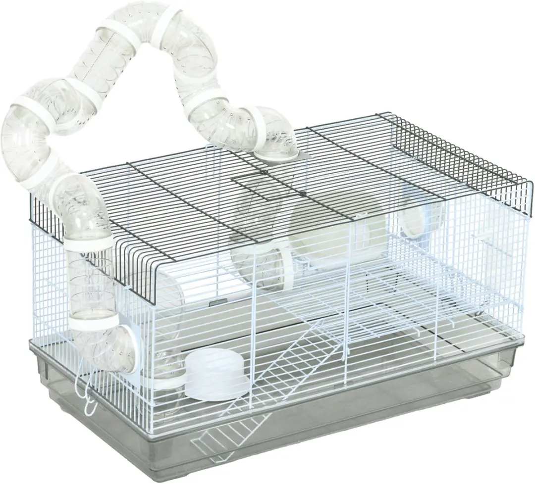 Pawhut Hamsterkooi Staaldraad 58x32x31cm