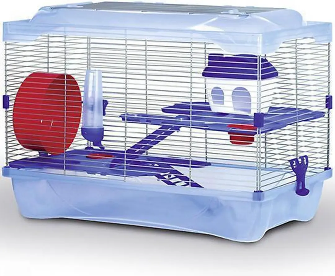Kerbl Cleo Hamsterkooi Lichtblauw - 2 verdiepingen