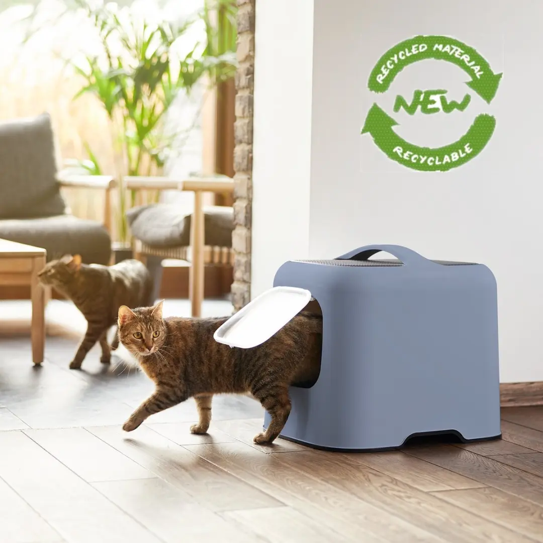 Rotho Mypet Biala Kattenbak - 51x39,5x44,3cm - Blauw & Antraciet
