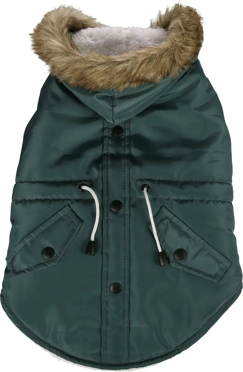 Flamingo Kimo Honden Winterjas Groen 50cm