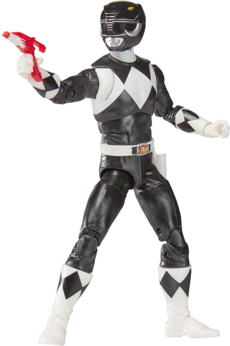 Hasbro Power Rangers Actiefiguur Mighty Morphin Black Ranger 15 cm Lightning Collection Multicolours