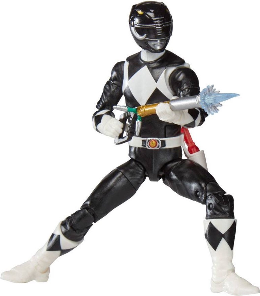 Hasbro Power Rangers Actiefiguur Mighty Morphin Black Ranger 15 cm Lightning Collection Multicolours