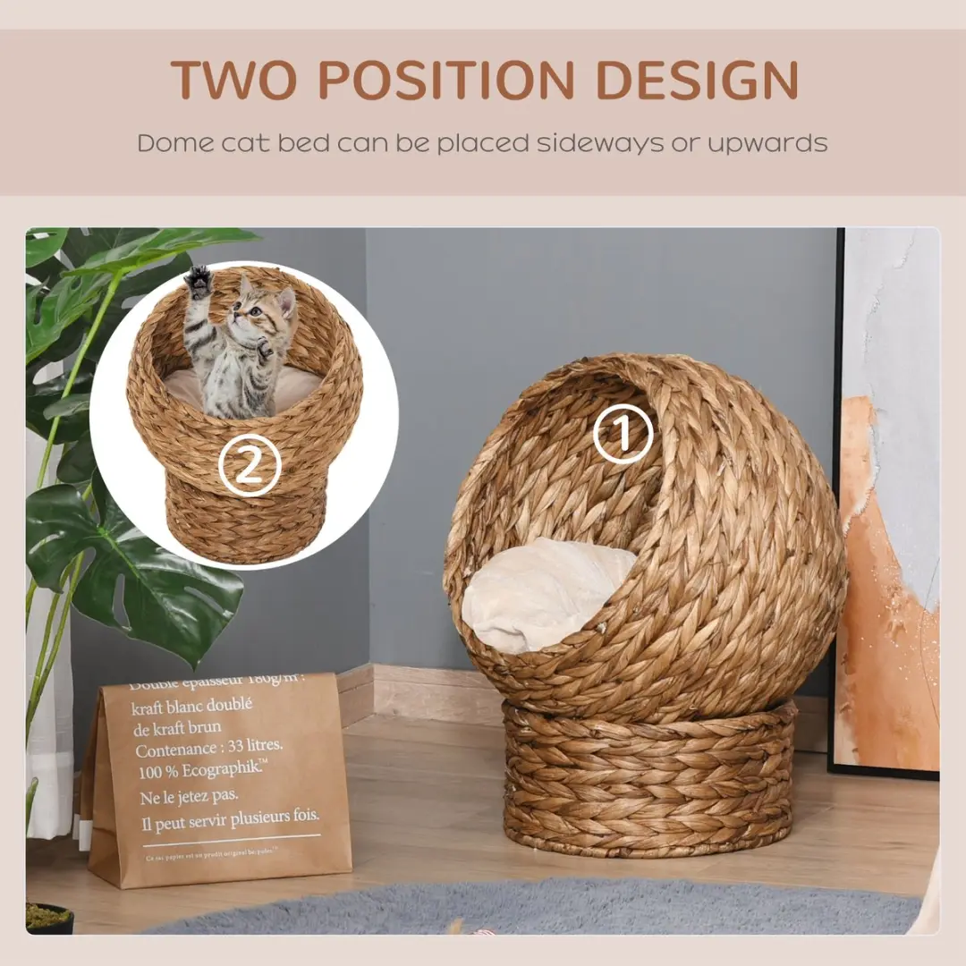 Pawhut Kattenmand met Kussen - Natuur
