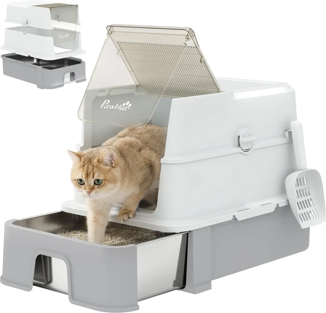 Pawhut Kattenbak 60L