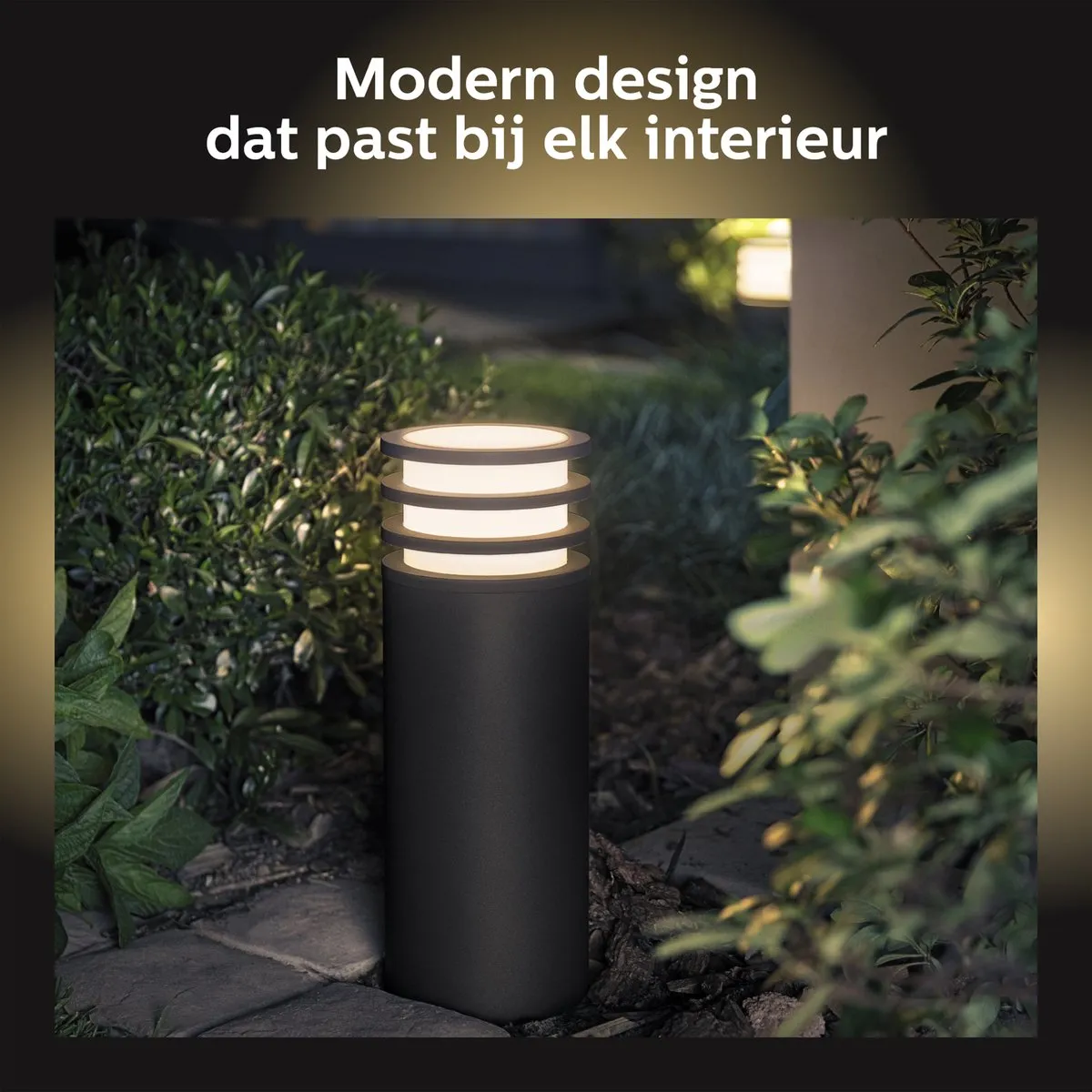 Philips Hue Lucca Sokkellamp - 9W - Zwart