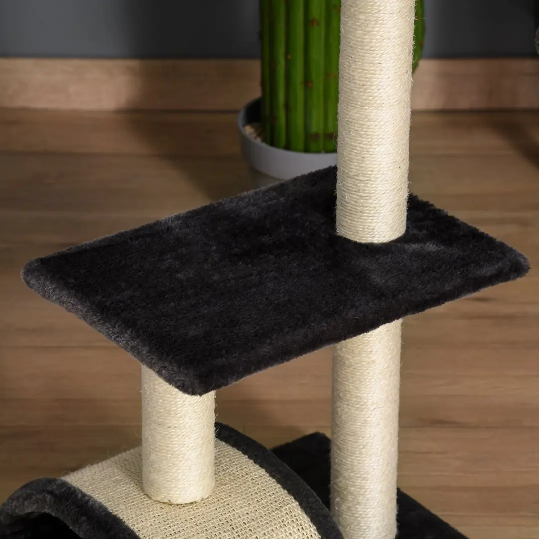 Pawhut Krabpaal Kattenboom D30-351 - 3 Niveaus - 3 Ligplekken