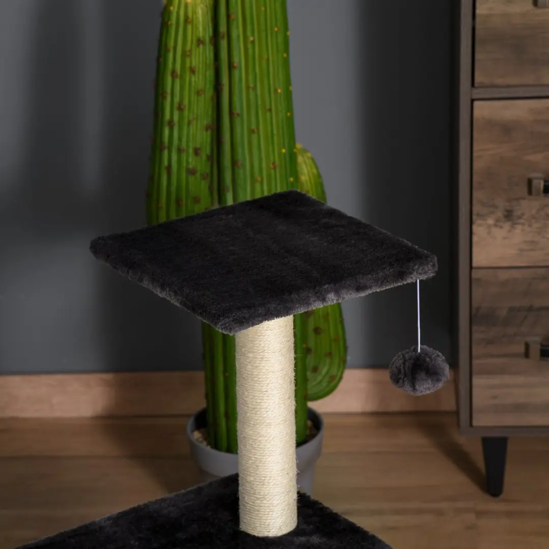 Pawhut Krabpaal Kattenboom D30-351 - 3 Niveaus - 3 Ligplekken