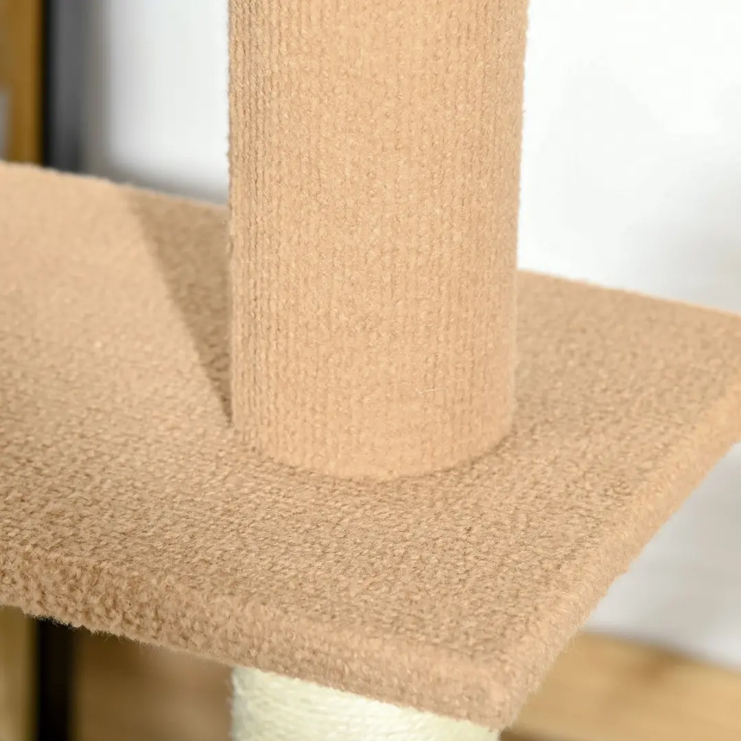 Pawhut Krasboom 228-260cm - 4 Niveaus - Kaki
