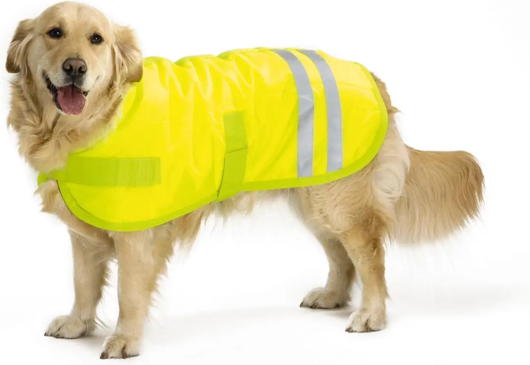 Beeztees Teddie Hondenjas Reflecterend - Geel - 30cm