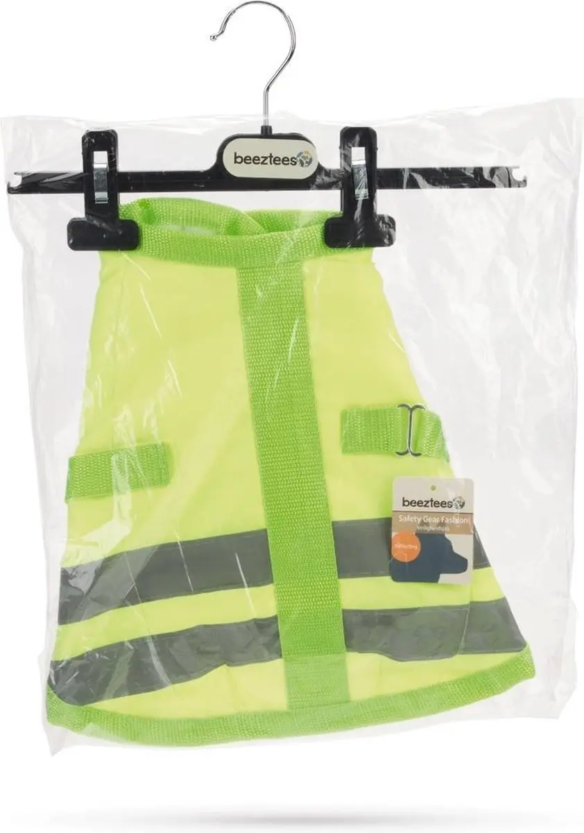 Beeztees Teddie Hondenjas Reflecterend - Geel - 30cm - afbeelding 6 van 6