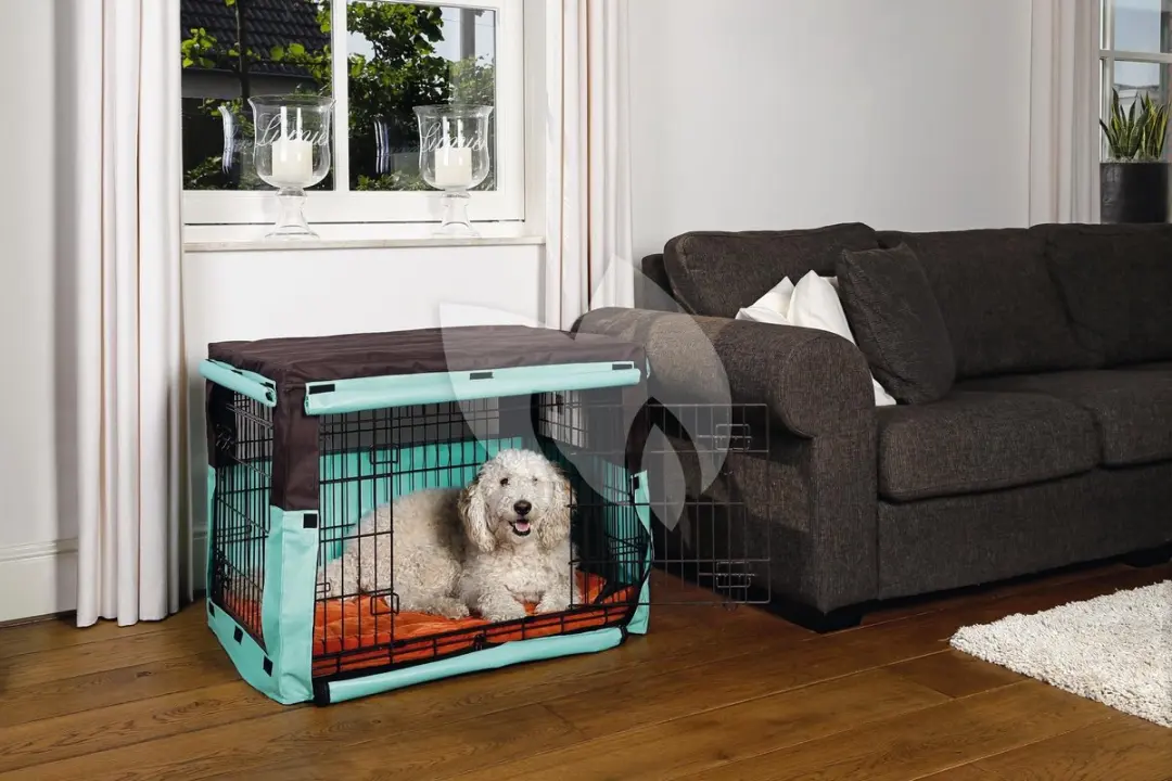 Beeztees Benchhoes Benco - Bruin/Mint - 63x55x61cm