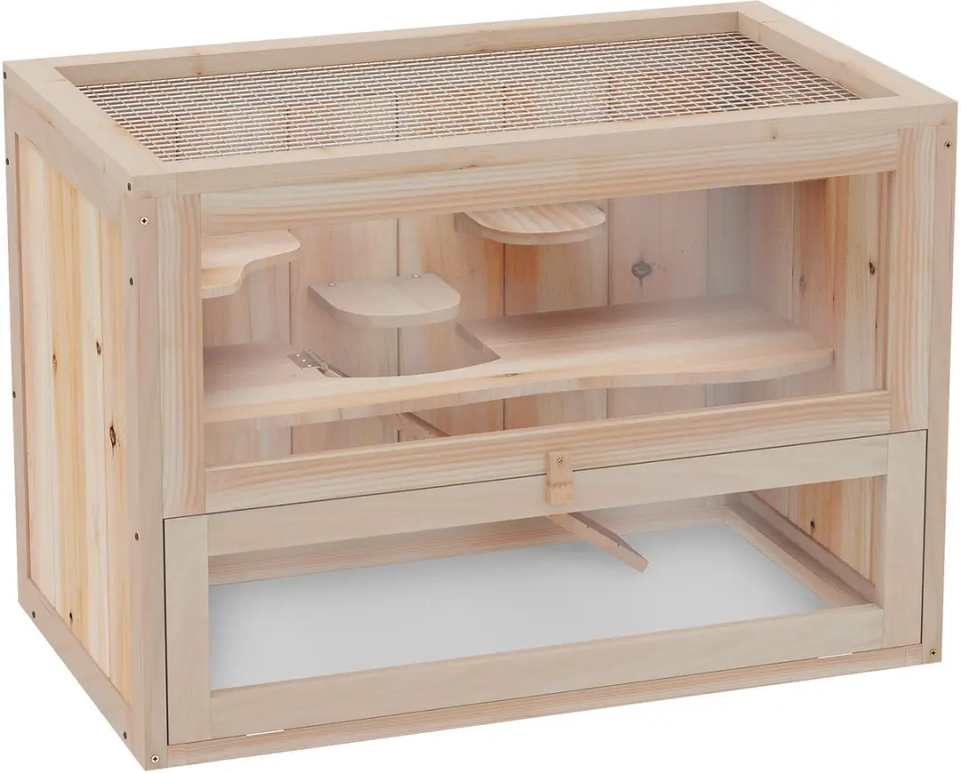 Pawhut Hamsterkooi 60x35x42cm