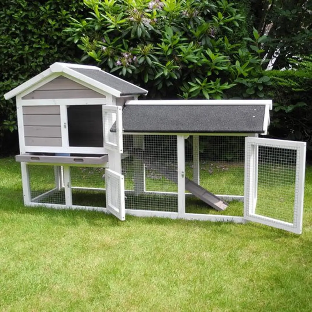 Kerbl Avoriaz Konijnenhok 2-Verdiepingen - 147x53x85cm