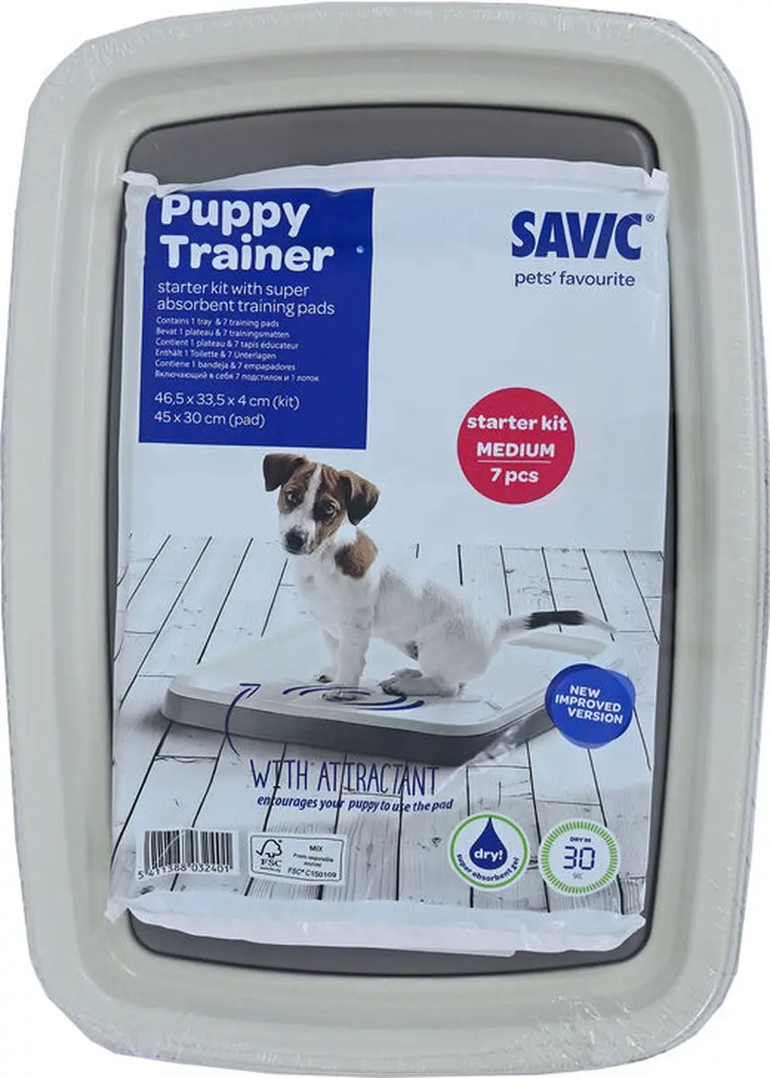 Savic Puppy Trainer Starterkit Medium - 450x300mm - Grijs
