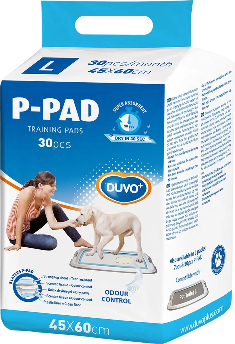 Duvo P-Pad Puppy Trainer Large - 30 Stuks