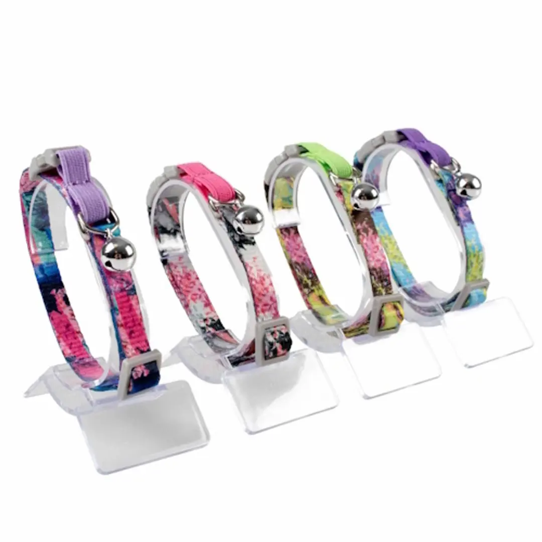 Duvo Kattenhalsband Bloemen Splash 20-30cm