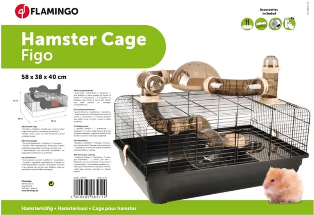 Flamingo Figo Hamsterkooi 58x35x40cm