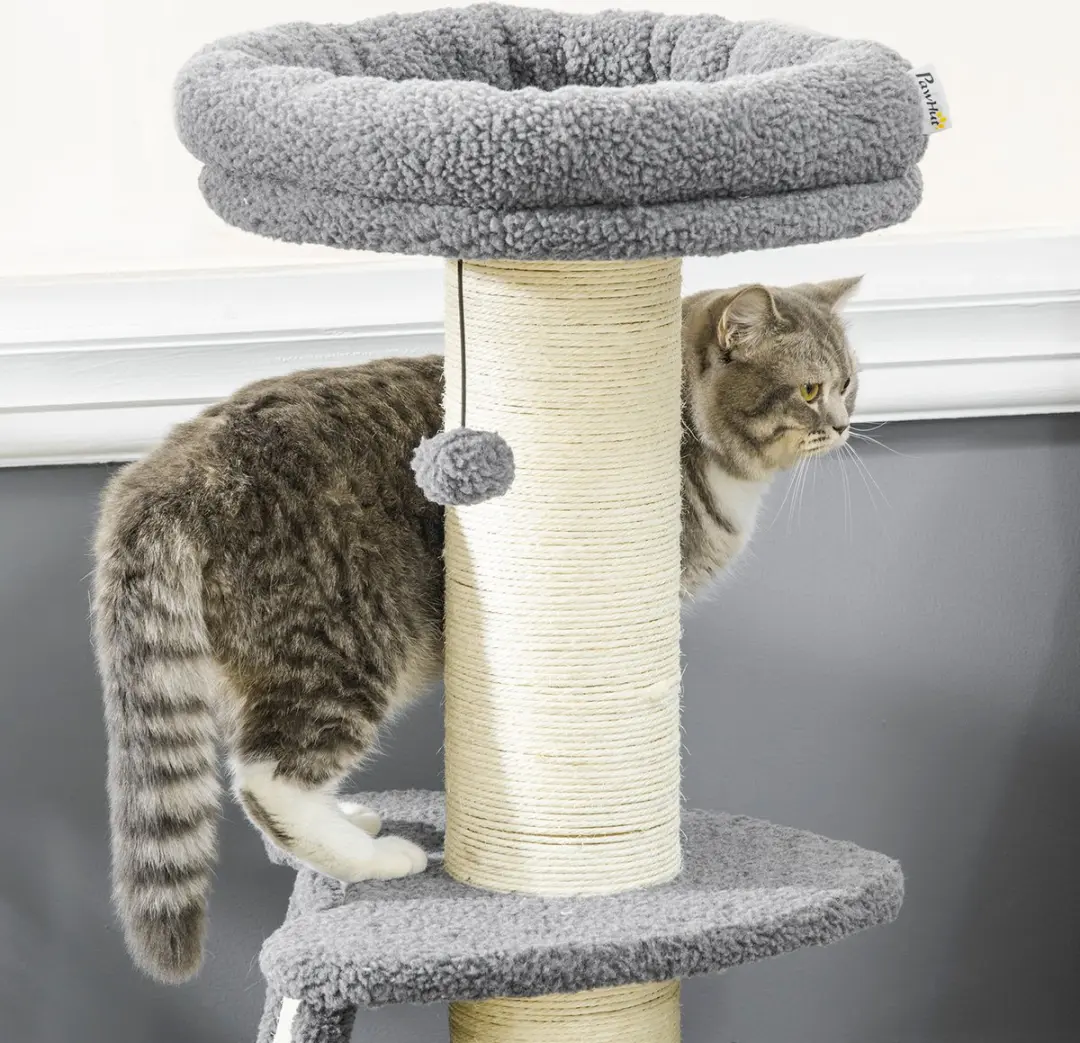 Pawhut Krabpaal D30-552V00 - 2 Niveau's - Ø13.5cm