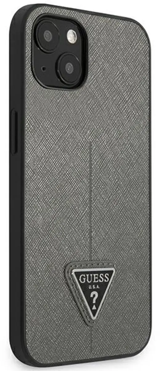 Guess Saffiano Hoesje iPhone 13 - Zilver - afbeelding 6 van 6