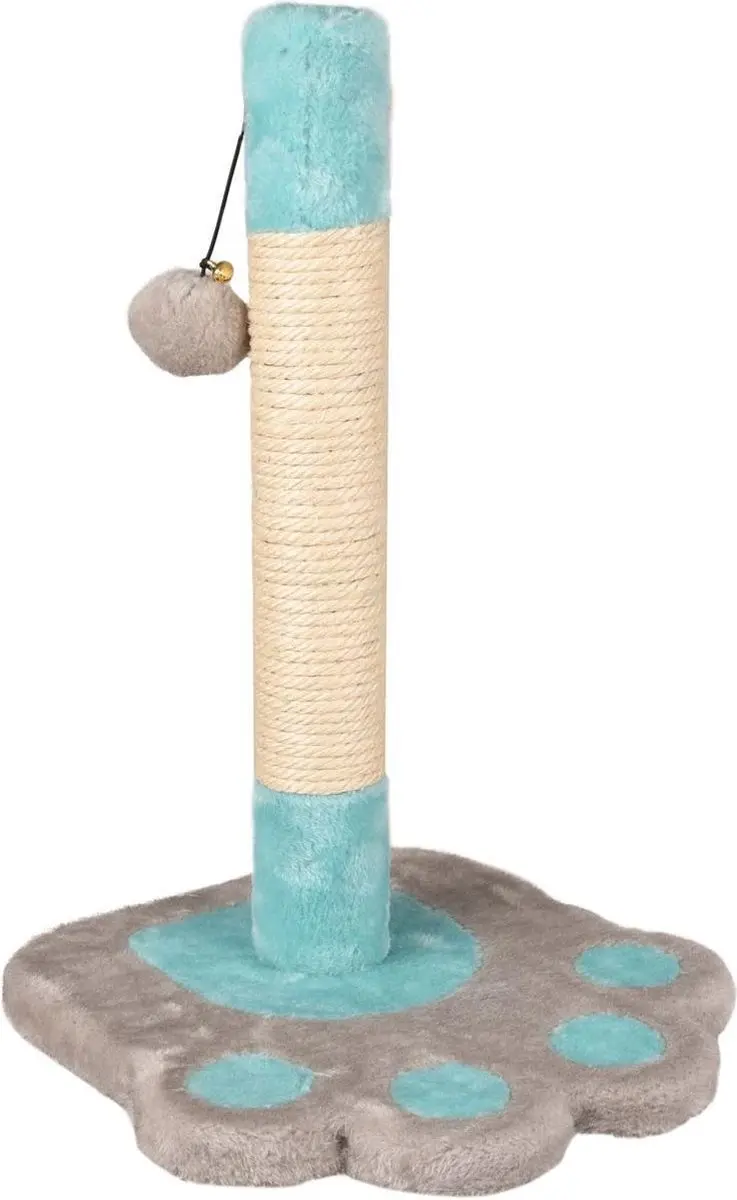 Flamingo Krabpaal Cya 2 Turquoise/Grijs - 28x28x42cm