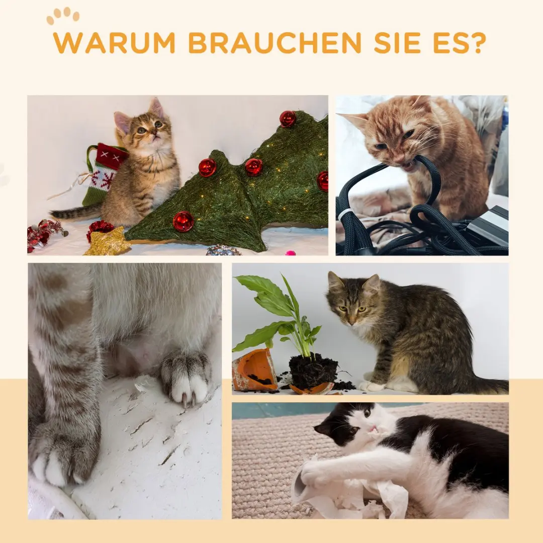 Pawhut Katzenlaufrad 91cm - Eiken