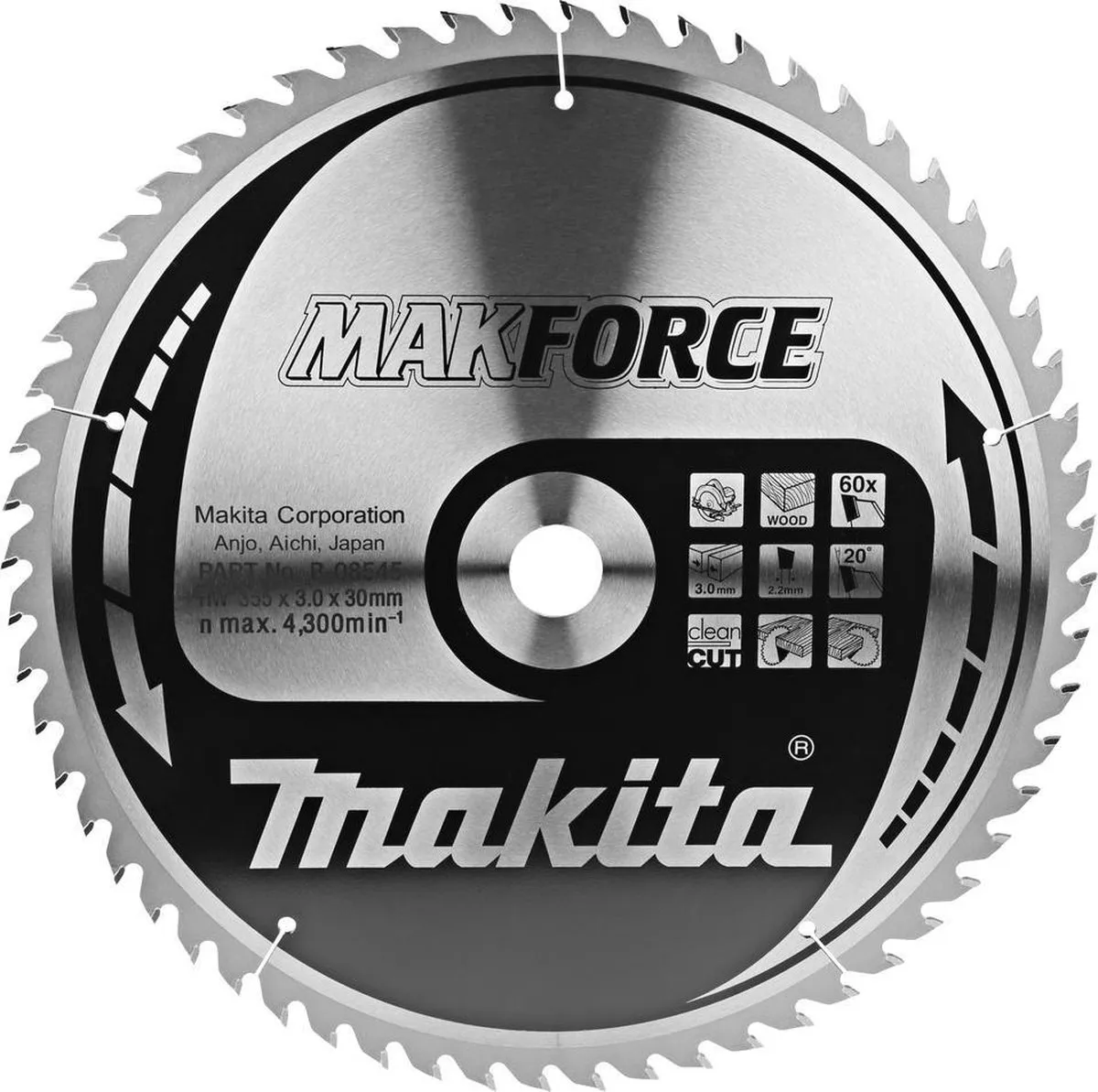 Makita Makforce Cirkelzaagblad B-08545