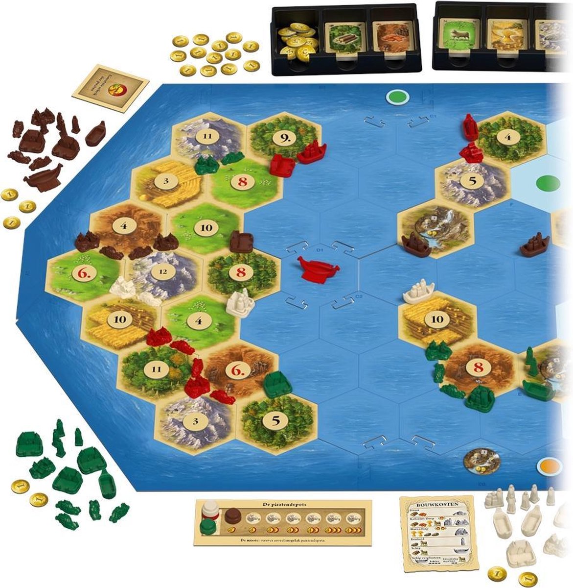 999 Games - Catan: Uitbreiding Piraten & Ontdekkers 5/6 spelers - Bordspel