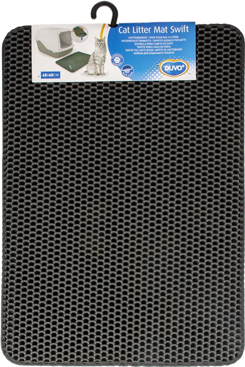Duvo Swift Kattenbakmat Zwart 45x65cm