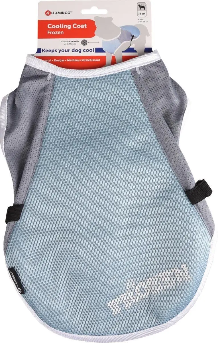 Flamingo Koeljas Hond - M - Frozen Blauw & Grijs