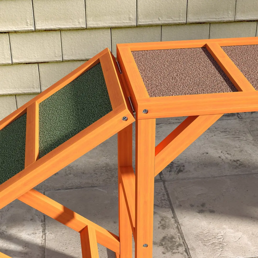 Pawhut Honden Agility Steg - 335x55x60cm - Orange