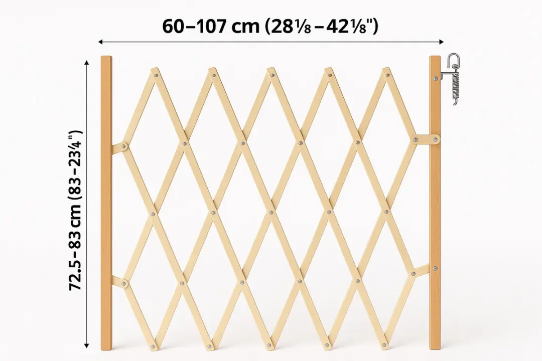 Flamingo Veiligheidshek Monti - 60-107cm x 72,5-83cm - Bruin