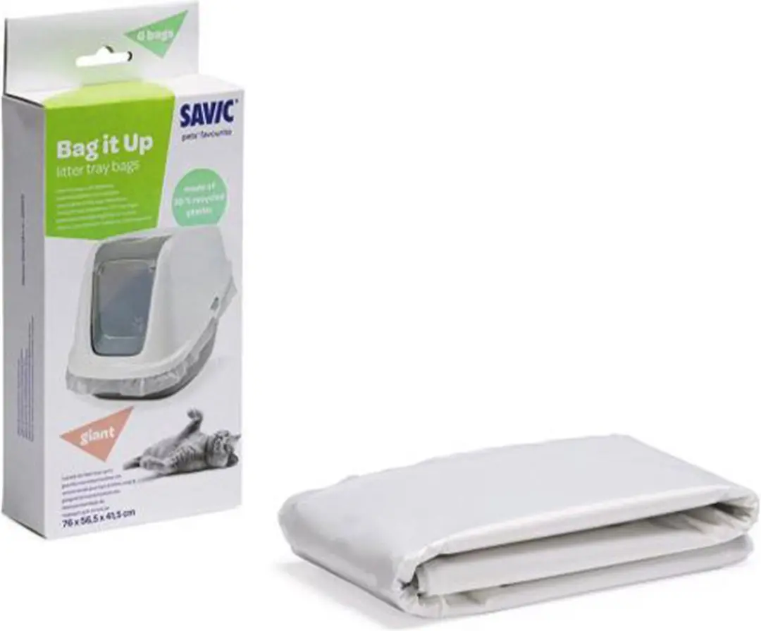 Savic Bag It Up Giant Kattenbakzakken - 6 Stuks