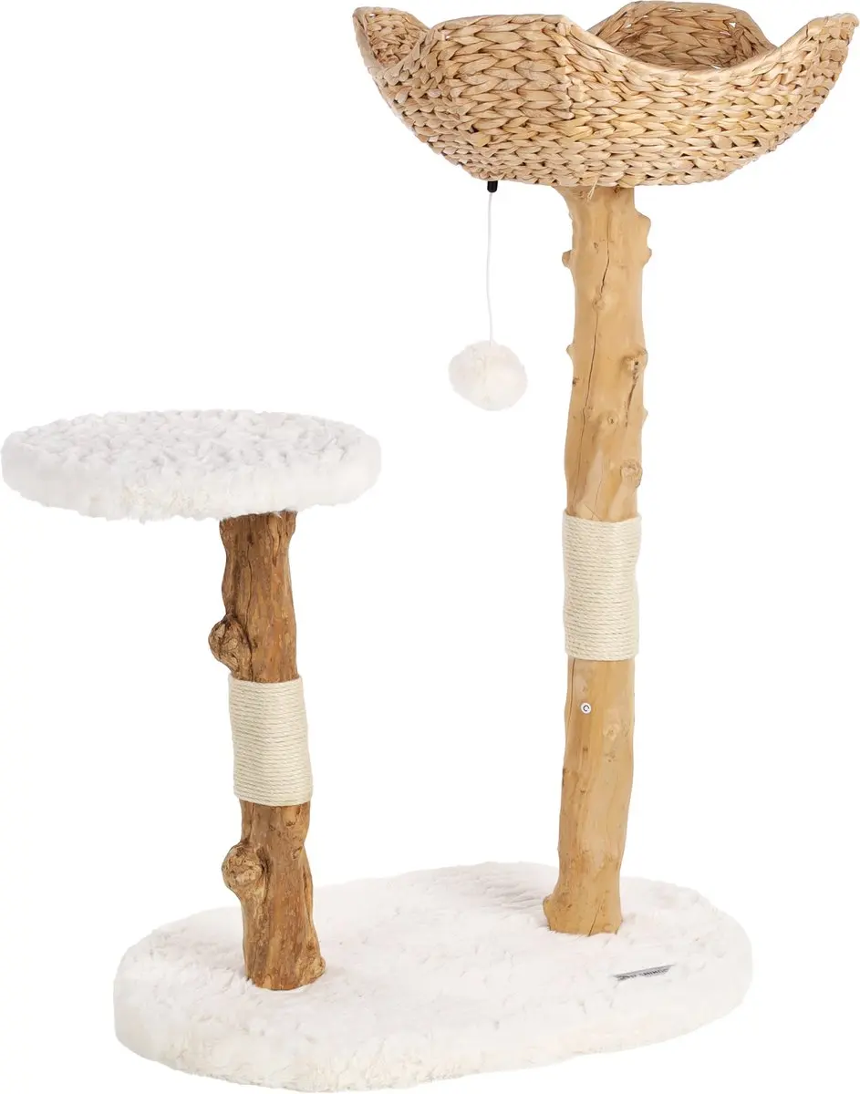 Flamingo Design Line Fidel Krabpaal 75x42x98cm - 2 Ligplekken - Beige