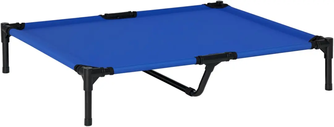 Pawhut Verhoogd Hondenbed Oxfordstof 92x76x18cm