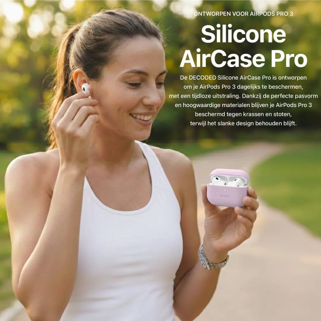 Decoded Siliconen Hoesje AirPods Pro 3 - Roze
