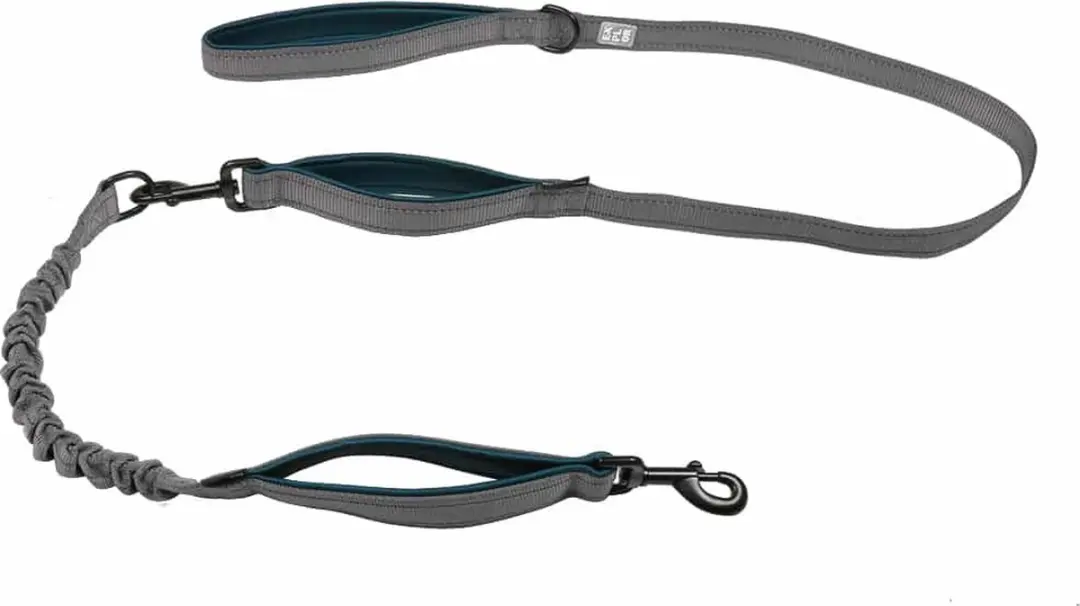 DuvoPlus Ultimate Fit 2in1 Uitlaatriem Hond 180cm - 25mm Petrol Blue