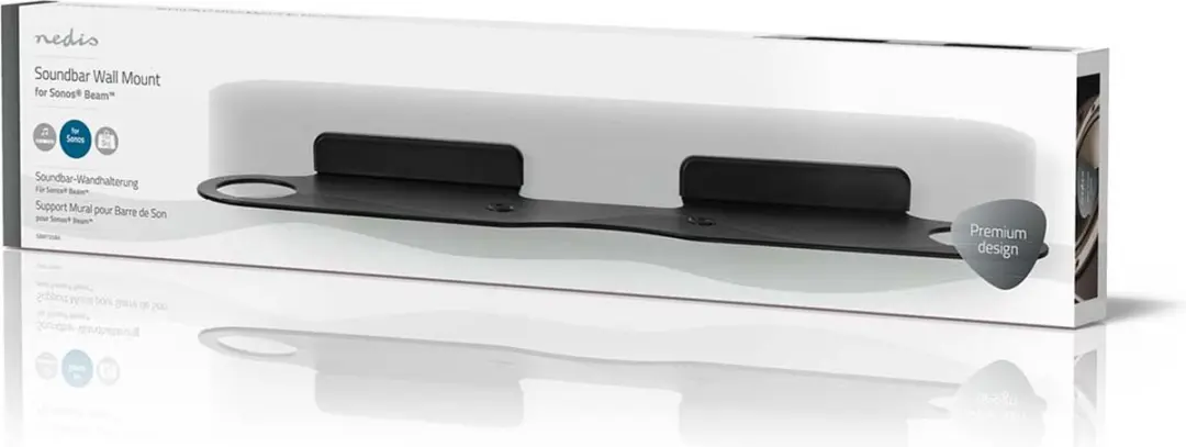 Nedis SBMT55BK Soundbarbeugel - Zwart - tot 5 kg