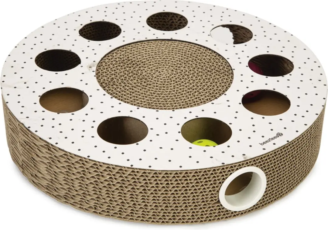 Beeztees Hide Krabspeelgoed Karton 35x35cm