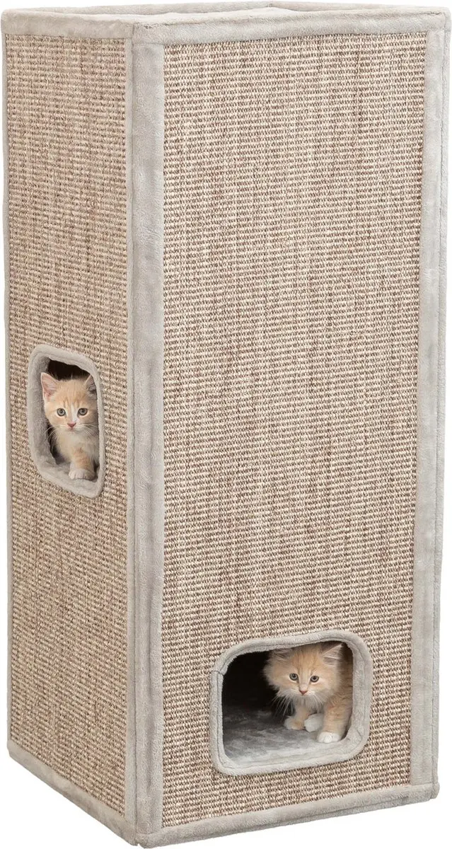 Trixie Cat Tower Juno - 116cm - 3 Niveaus - Grijs