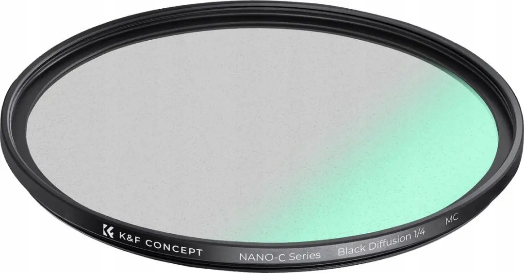 K&F Concept 58mm Black Mist Diffusion 1/4 Nano-C HMC Filter - Zwart